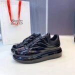 Alexander McQueen Oversized Sneakers 'Black Lux Gloss' - Image 5