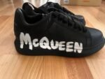 Alexander McQueen Oversized Sneakers 'Graffiti Black/White' - Image 6
