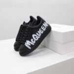 Alexander McQueen Oversized Sneakers 'Graffiti Black/White' - Image 8