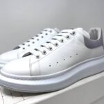 Alexander McQueen Oversized Low-Top Sneakers 'White/Grey' - Image 8