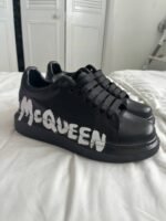 Alexander McQueen Oversized Sneakers 'Graffiti Black/White' - Image 7