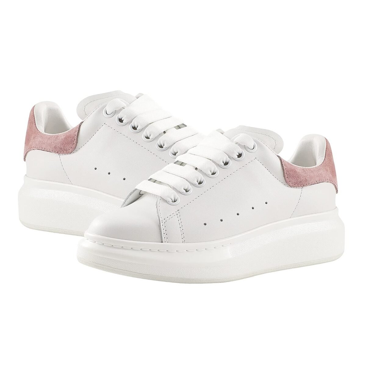Alexander McQueen Oversized Low-Top Sneakers 'White/Rose' – Women - Image 3