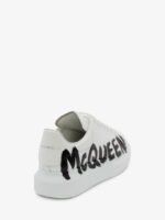 Alexander McQueen Graffiti-Print Oversized Sneakers – White - Image 3