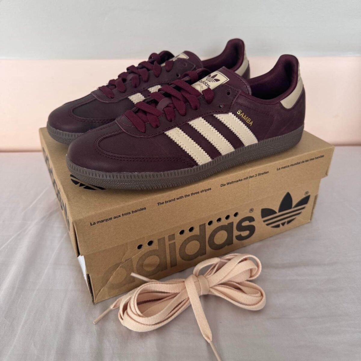 Adidas Samba OG "Maroon & Crystal Sand" - Image 9