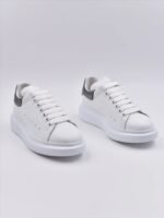 Alexander McQueen Oversized Low-Top Sneakers 'White/Grey' - Image 6
