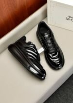 Alexander McQueen Oversized Sneakers 'Black Lux Gloss' - Image 8