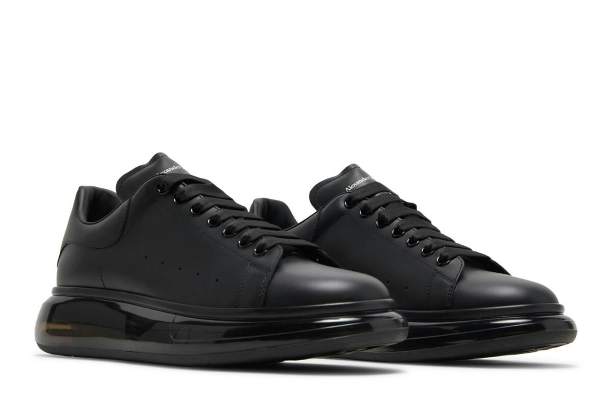 Alexander McQueen Oversized Sneakers 'Black Shiny Sole' - Image 6