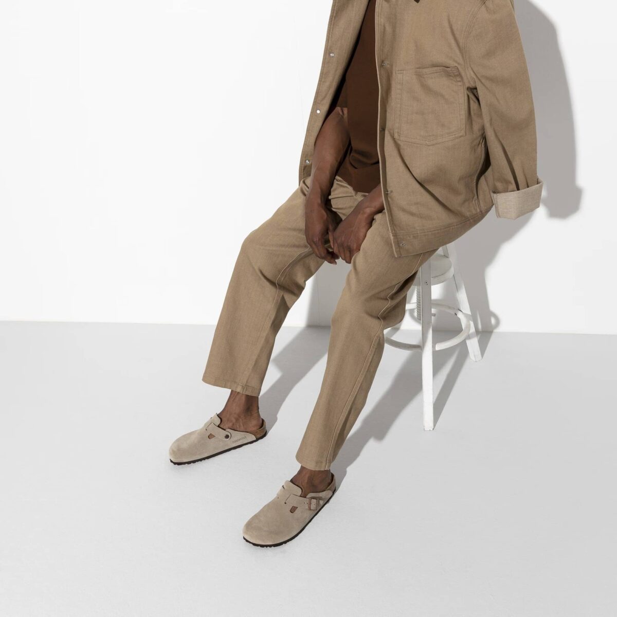 Birkenstock VelvStep Boston-Taupe - Image 2