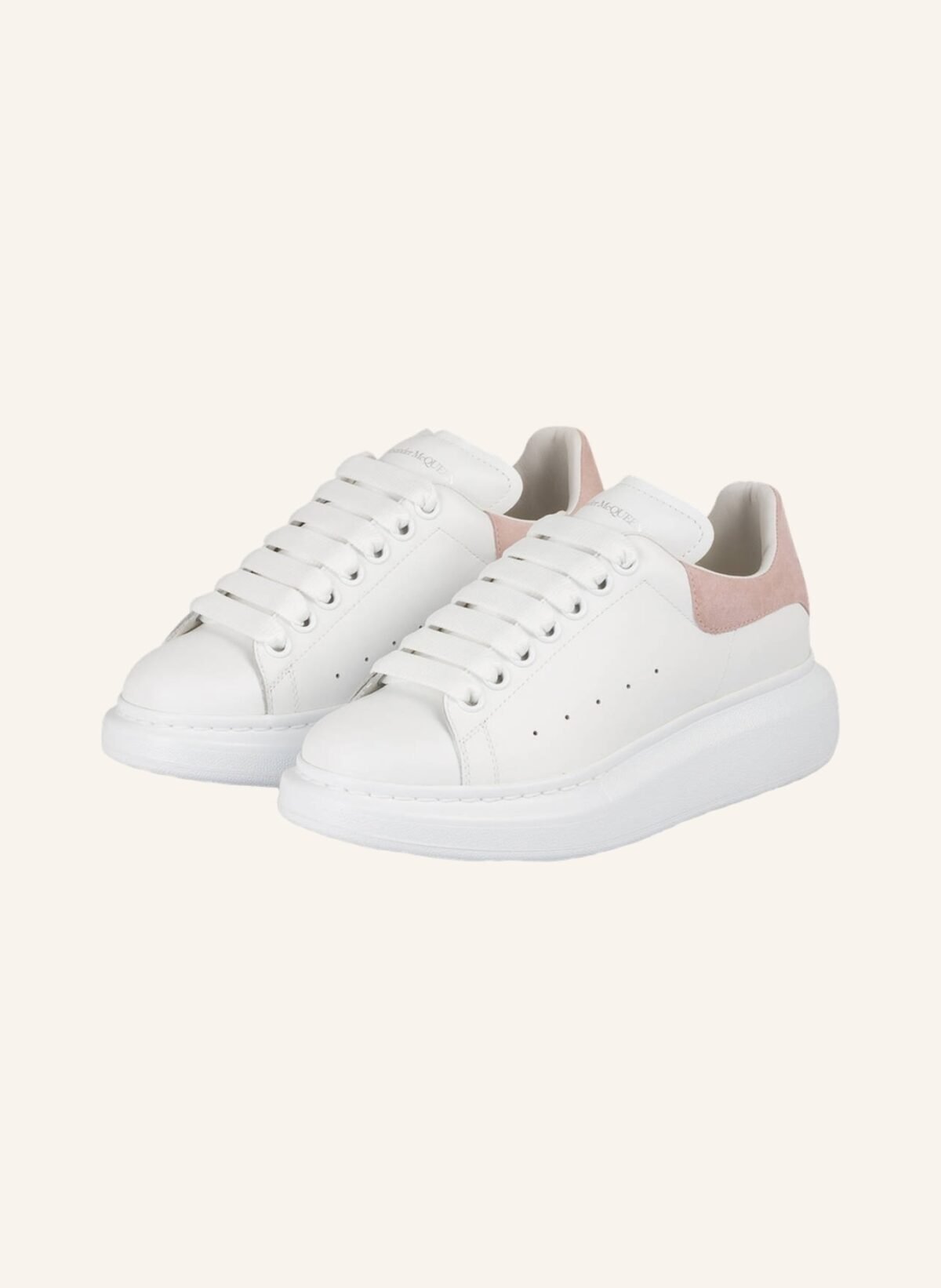 Alexander McQueen Oversized Low-Top Sneakers 'White/Rose' – Women - Image 2