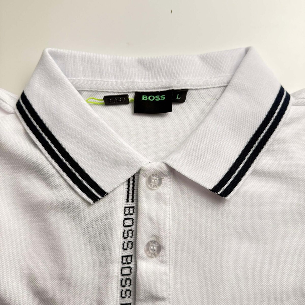 BOSS Polo Shirt with Raised Logo - Image 2