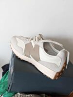 New Balance 327 White Brown Unisex Sneakers - Image 3