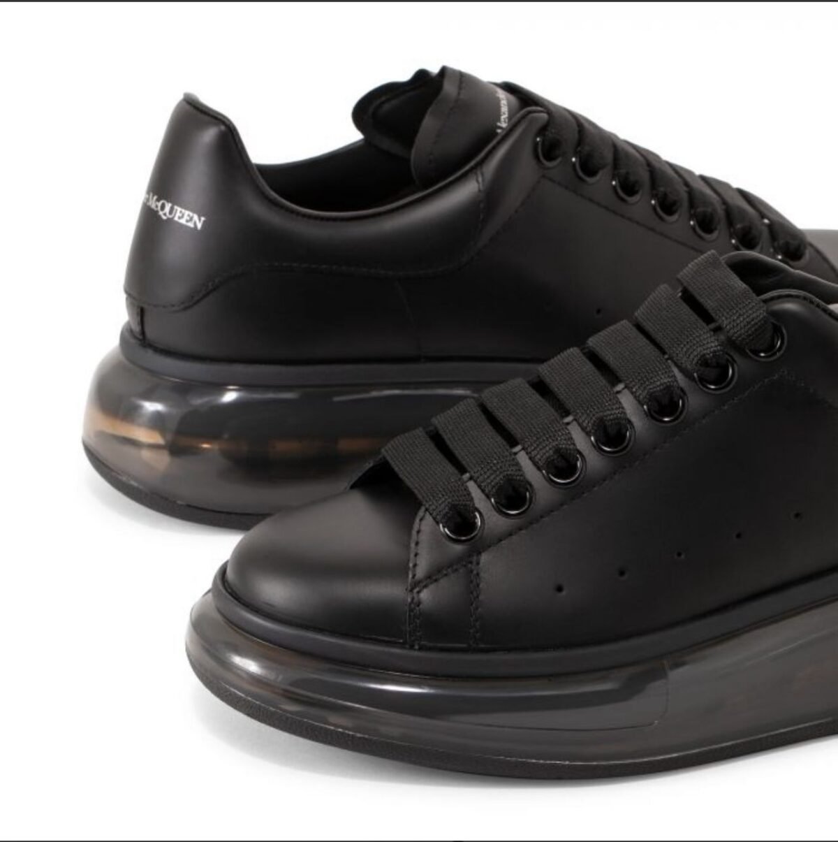 Alexander McQueen Oversized Sneakers 'Black Shiny Sole' - Image 5