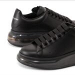 Alexander McQueen Oversized Sneakers 'Black Shiny Sole' - Image 5