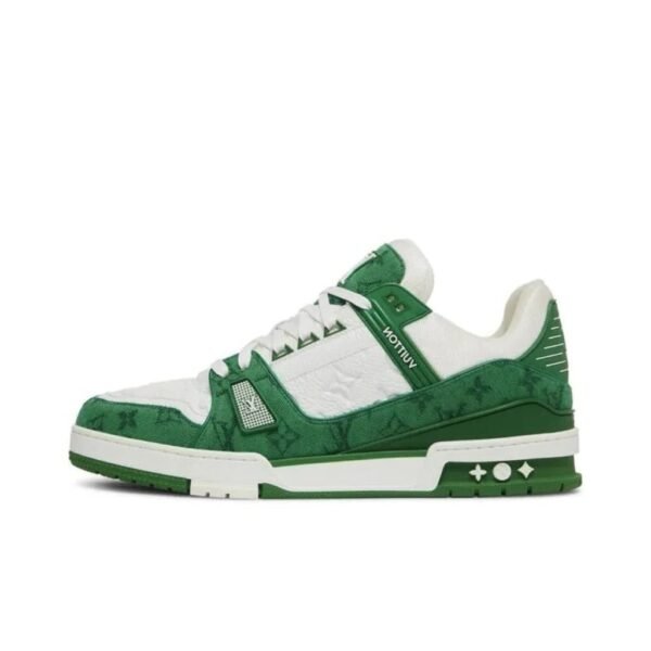Louis Vuitton LV Trainer Low – Mini Monogram Green & White