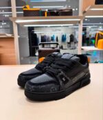 Louis Vuitton LV Trainer – Calfskin Monogram Eclipse Black - Image 2