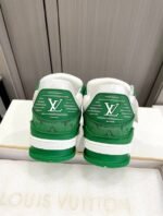 Louis Vuitton LV Trainer Low – Mini Monogram Green & White - Image 6