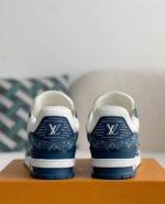 Louis Vuitton LV Trainer – Monogram Denim White Blue - Image 22