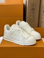 Louis Vuitton LV Trainer Sneaker All White - Image 3