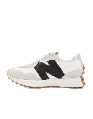 New Balance 327 Trainers White Black Gum Sole Unisex