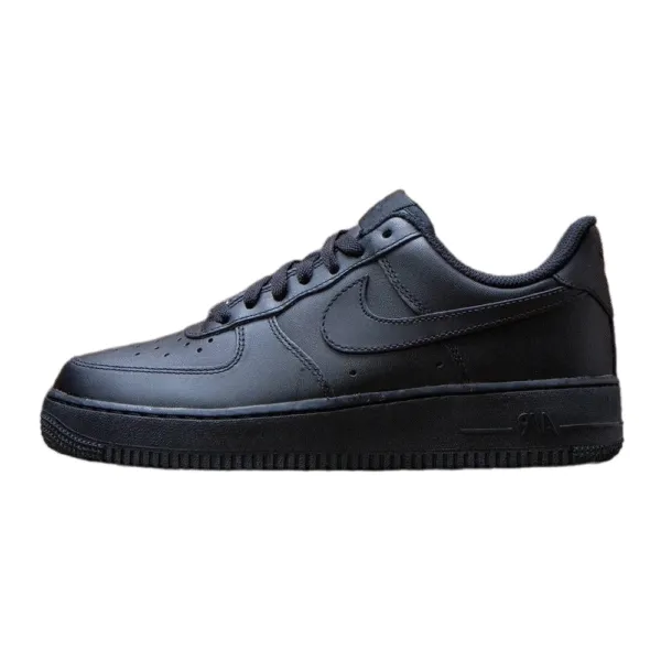 Nike Air Force 1 Low '07 Black Premium Leather