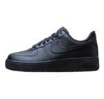 Nike Air Force 1 Low '07 Black Premium Leather