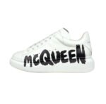 Alexander McQueen Graffiti-Print Oversized Sneakers – White