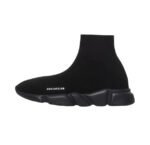 Balenciaga Speed Trainer Sneakers – Black Knit Fabric