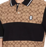 Coach Polo Shirt – Khaki - Image 2