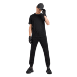 Emporio Armani Lyocell-Blend Jersey T-Shirt with Logo Collar - Image 7