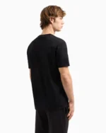 A|X Armani Exchange Regular Fit T-Shirt with Blurred Logo Effect - Image 3