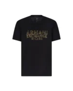 A|X Armani Exchange Regular Fit T-Shirt with Blurred Logo Effect - Image 2