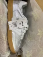 adidas Samba OG Women's – Silver Metallic Crackled Leather - Image 13