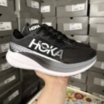 Hoka Rocket X 2 Running & Marathon Shoes – Black & White - Image 8