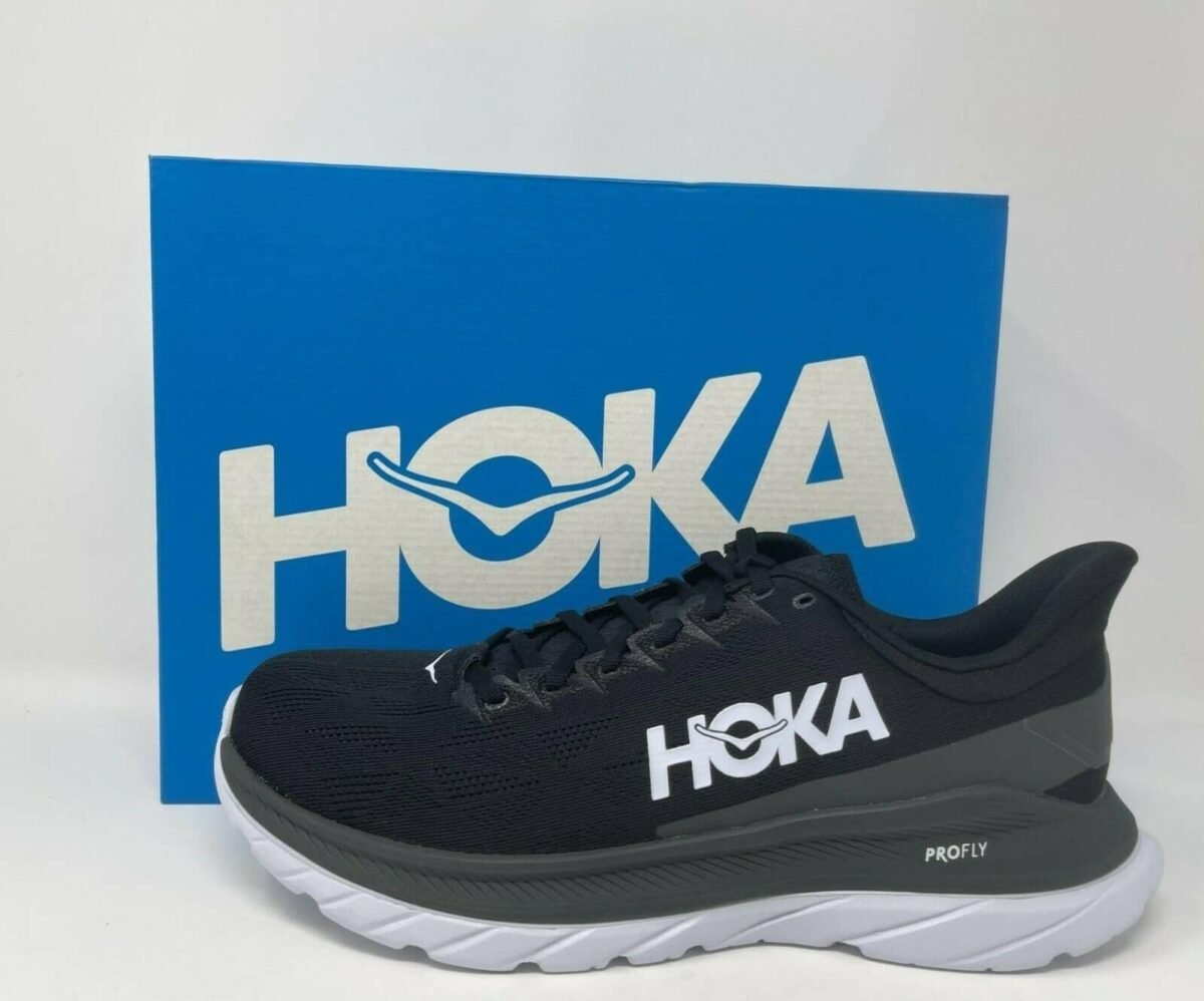 Hoka Running Shoes – Black & White - Image 12