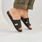 Hermès Izmir Sandal – Noir Black Smooth Calfskin Leather - Image 2