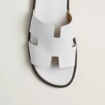 Hermès Izmir Sandal – Blanc White Smooth Calfskin Leather - Image 5