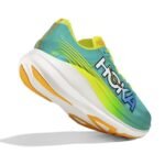 Hoka Rocket X 2 Running & Marathon Shoes – Green & Yellow - Image 4