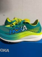 Hoka Rocket X 2 Running & Marathon Shoes – Green & Yellow - Image 9