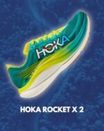 Hoka Rocket X 2 Running & Marathon Shoes – Green & Yellow - Image 12