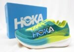 Hoka Rocket X 2 Running & Marathon Shoes – Green & Yellow - Image 11