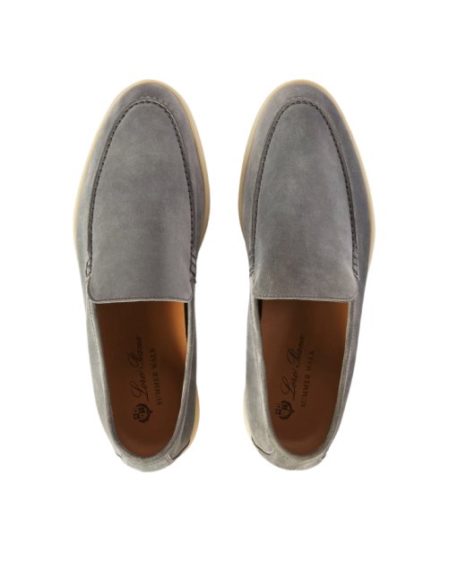 snapedit_1754066093811 Loro Piana Summer Walk Loafers – Gray - Image 1