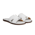 Hermès Izmir Sandal – Blanc White Smooth Calfskin Leather - Image 4