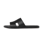 Hermès Izmir Sandal – Noir Black Smooth Calfskin Leather
