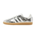 adidas Samba OG Women's – Silver Metallic Crackled Leather
