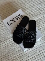 LOEWE Flip-Flops & Slides for Women – Black - Image 3