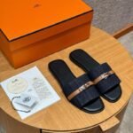 Hermès Giulia Sandal Black - Image 3