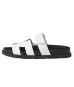 Hermes chypre sandal noir calfskin leather white