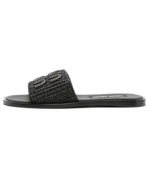 Miu Miu Wmns Slide – Black