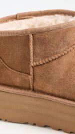 UGG® Women's Classic Ultra Mini Platform Ankle Boots – Chestnut - Image 3