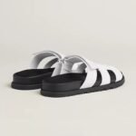 Hermes chypre sandal noir calfskin leather white - Image 5